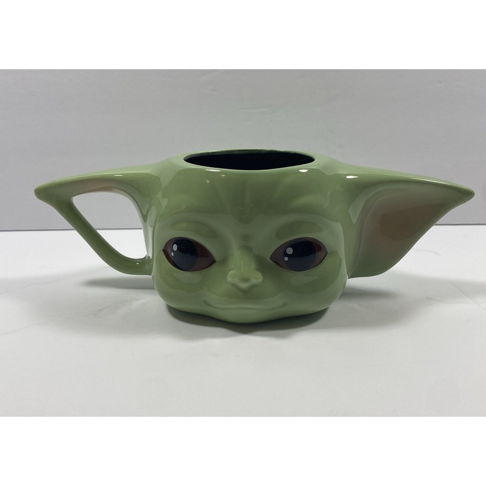 Star Wars Baby Yoda Grogu Mandalorian Coffee Mug Lucasfilm Green Collectible